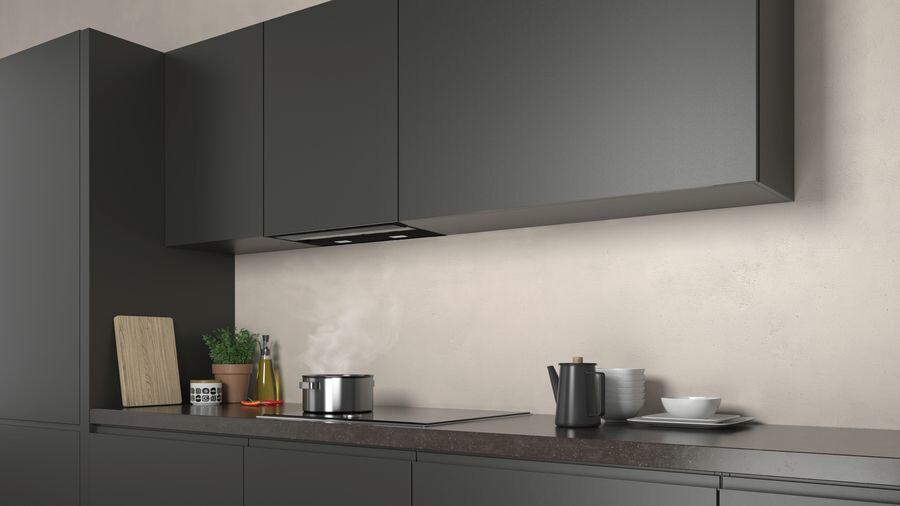 Neff D65XAM2S0B cooker hood Semi built-in (pull out) Black 460 m³/h - Image 2