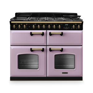 Rangemaster Classic Deluxe 110cm BC Dual Fuel Heather/Antique Brass