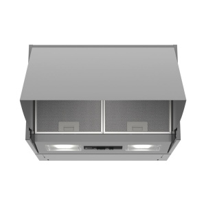 Neff D61MAC1X0B cooker hood Semi built-in (pull out) Silver 368 m³/h