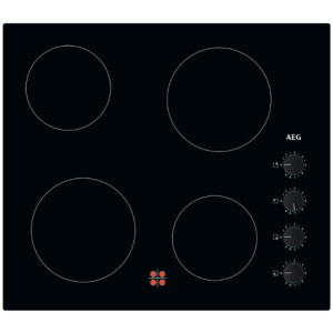 AEG HK614000CB hob Black Built-in 60 cm Ceramic hob 4 zone(s)