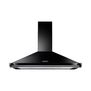 Rangemaster 90cm Classic Chimney Hood Black / Chrome