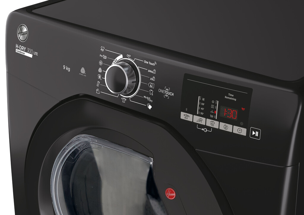 Hoover H-DRY 300 LITE HLE C9DGB-80 tumble dryer Freestanding Front-load 9 kg Black - Image 6