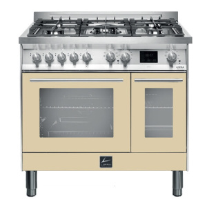 Lofra PBID96MFTE/AE0 Freestanding cooker Electric Gas Beige, Stainless steel