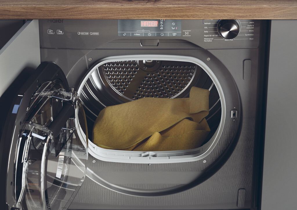 Haier Series 4 HDB4 H7A2TBERX80 tumble dryer Built-in Front-load 7 kg Anthracite, Black - Image 10