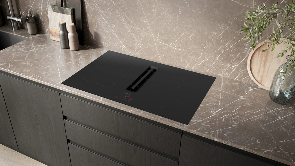 Siemens iQ500 ED811BS16E hob Black Built-in 80 cm Zone induction hob 4 zone(s) Built-in hood - Image 3