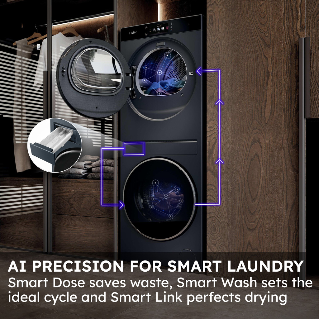 Haier CLC108-GNU1-UK washer dryer Freestanding Front-load Graphite - Image 23