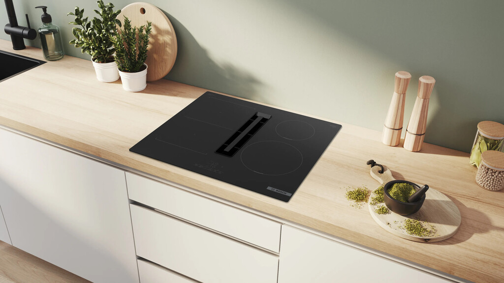 Bosch Serie 4 PVS611B16E hob Black Built-in 59.2 cm Zone induction hob 4 zone(s) Built-in hood - Image 2