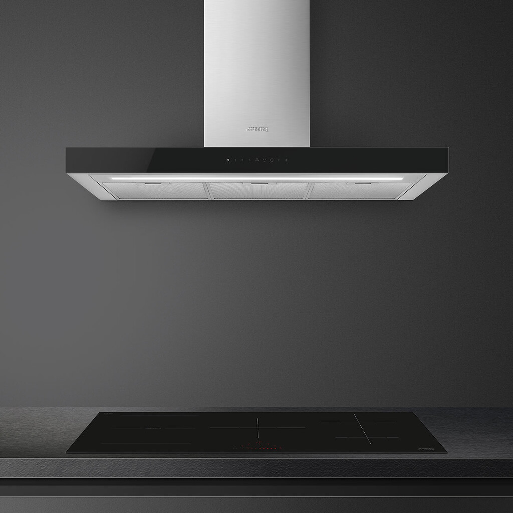 Smeg Universal Hood KBT9L4VN Stainless Steel and Glass - Image 9