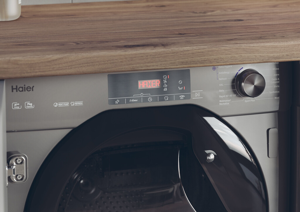 Haier Series 4 HDB4 H7A2TBERX80 tumble dryer Built-in Front-load 7 kg Anthracite, Black - Image 9
