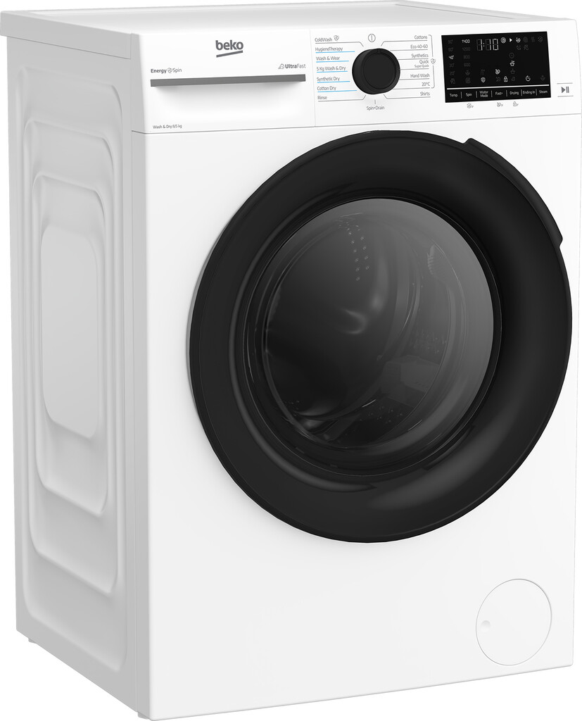 Beko BMND8545UW Freestanding 8kg Wash / 5kg Dry Capacity Washer Dryer with EnergySpin - Image 2
