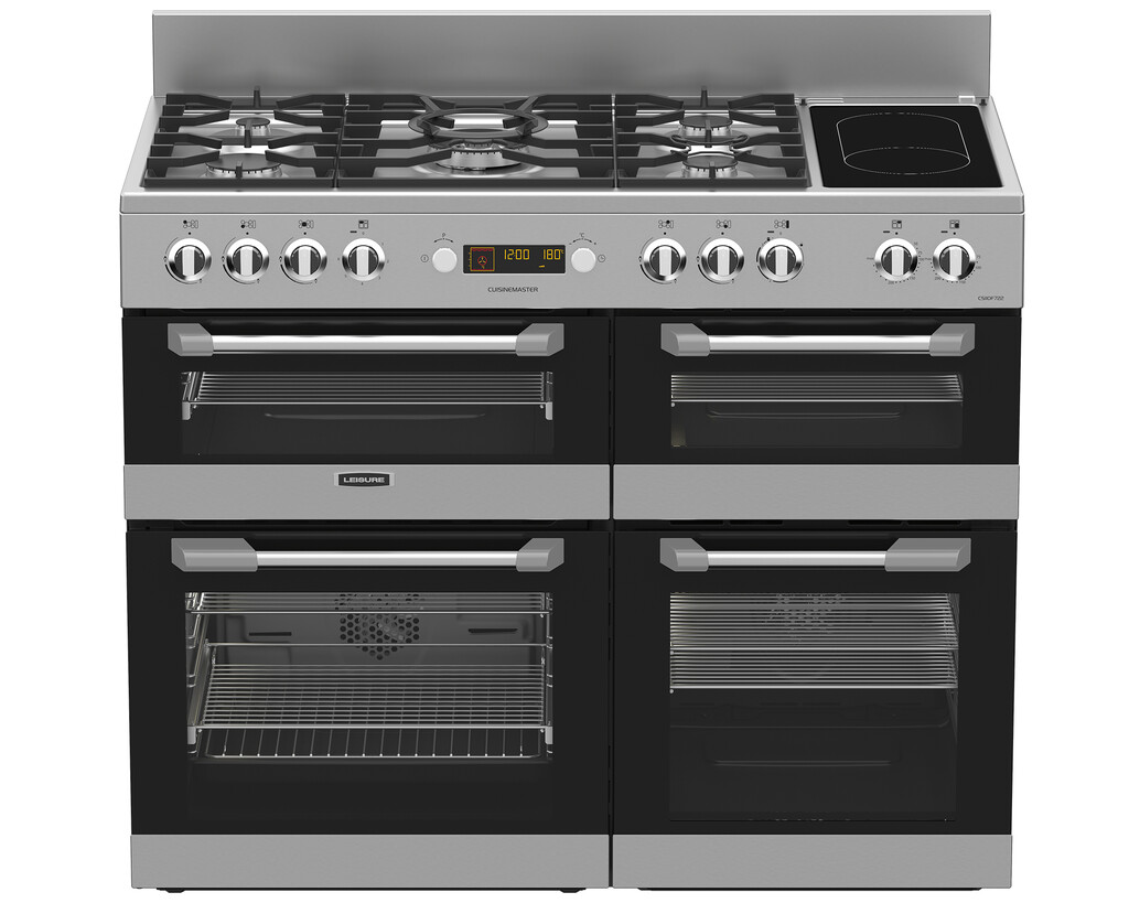 Leisure CS110F722X 110cm Dual Fuel Range Cooker with Three Ovens