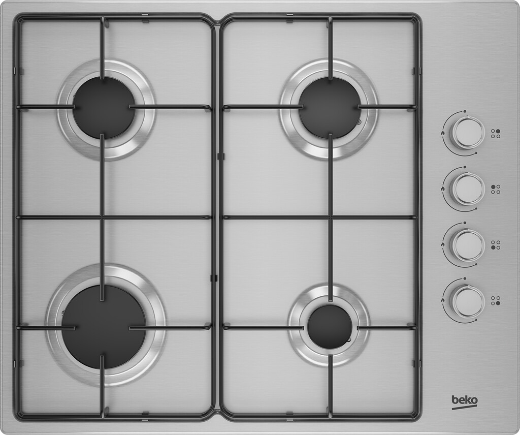 Beko CIHYG21SX 60cm Gas Hob with Side Knob Controls