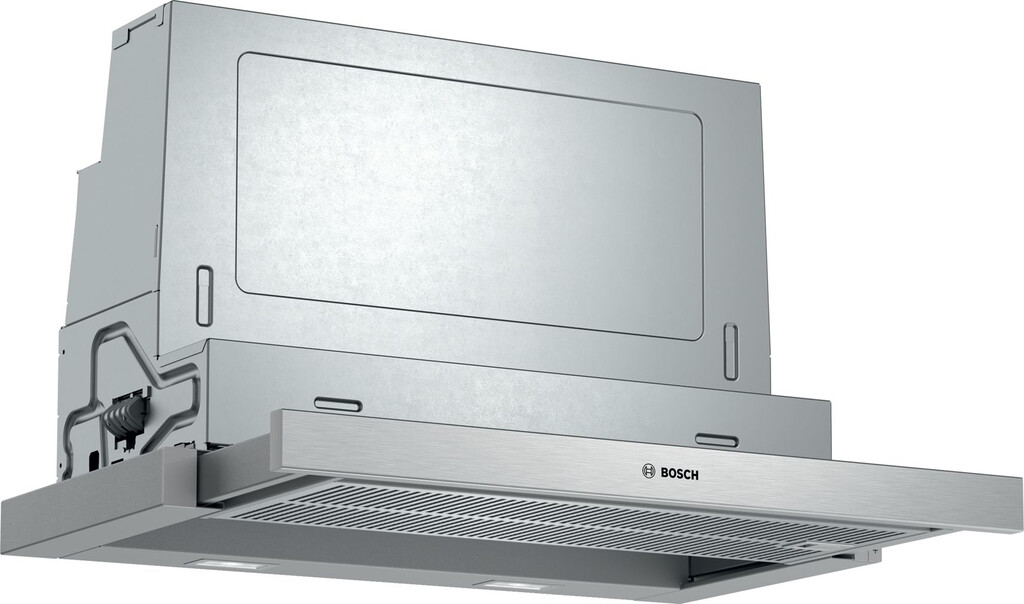 Bosch Serie 4 DFS067A51B cooker hood Semi built-in (pull out) Silver 399 m³/h