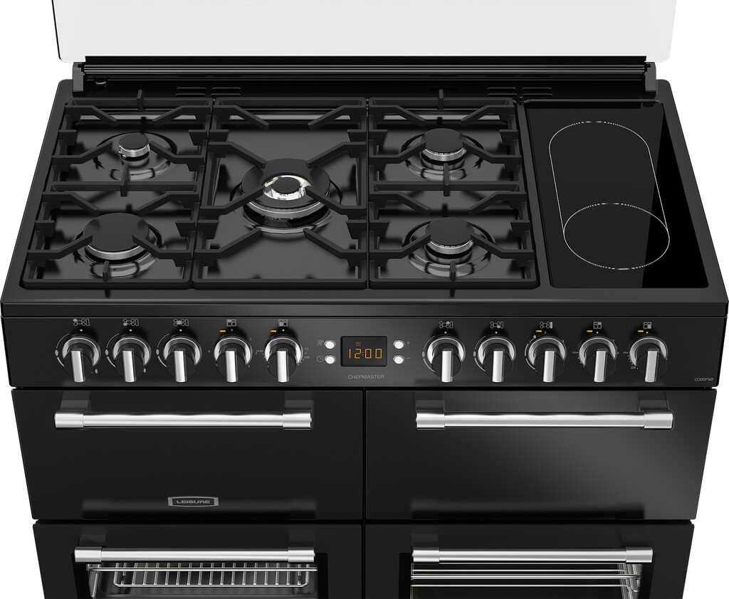 Leisure CC100F521K 100cm Dual Fuel Range Cooker with Glass Top Lid - Image 2