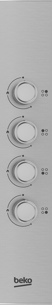 Beko CIHYG21SX 60cm Gas Hob with Side Knob Controls - Image 7