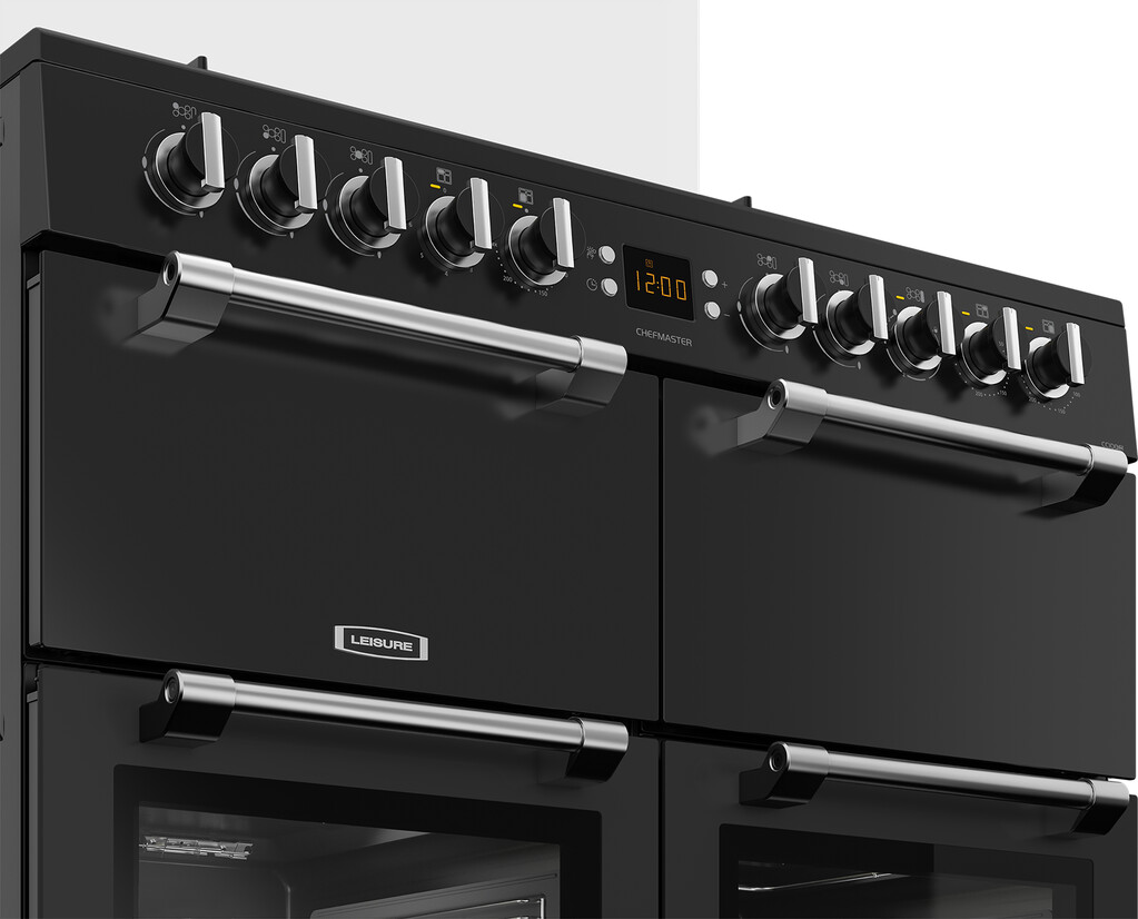 Leisure CC100F521K 100cm Dual Fuel Range Cooker with Glass Top Lid - Image 4
