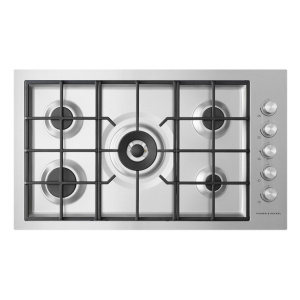 Fisher & Paykel CG905DWLPFCX3 hob Black, Stainless steel Built-in 90 cm Gas 5 zone(s)
