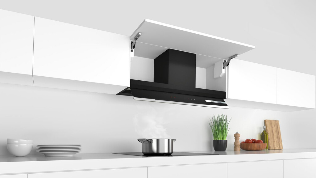 Bosch Serie 6 DBB97AM60B cooker hood Semi built-in (pull out) Black 460 m³/h - Image 6