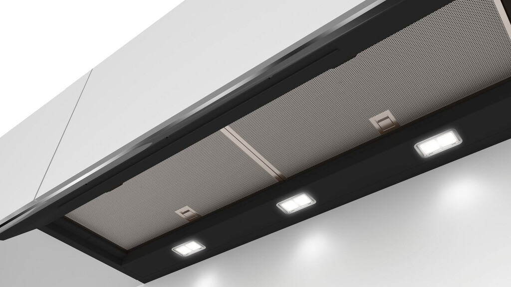 Bosch Serie 6 DBB97AM60B cooker hood Semi built-in (pull out) Black 460 m³/h - Image 3