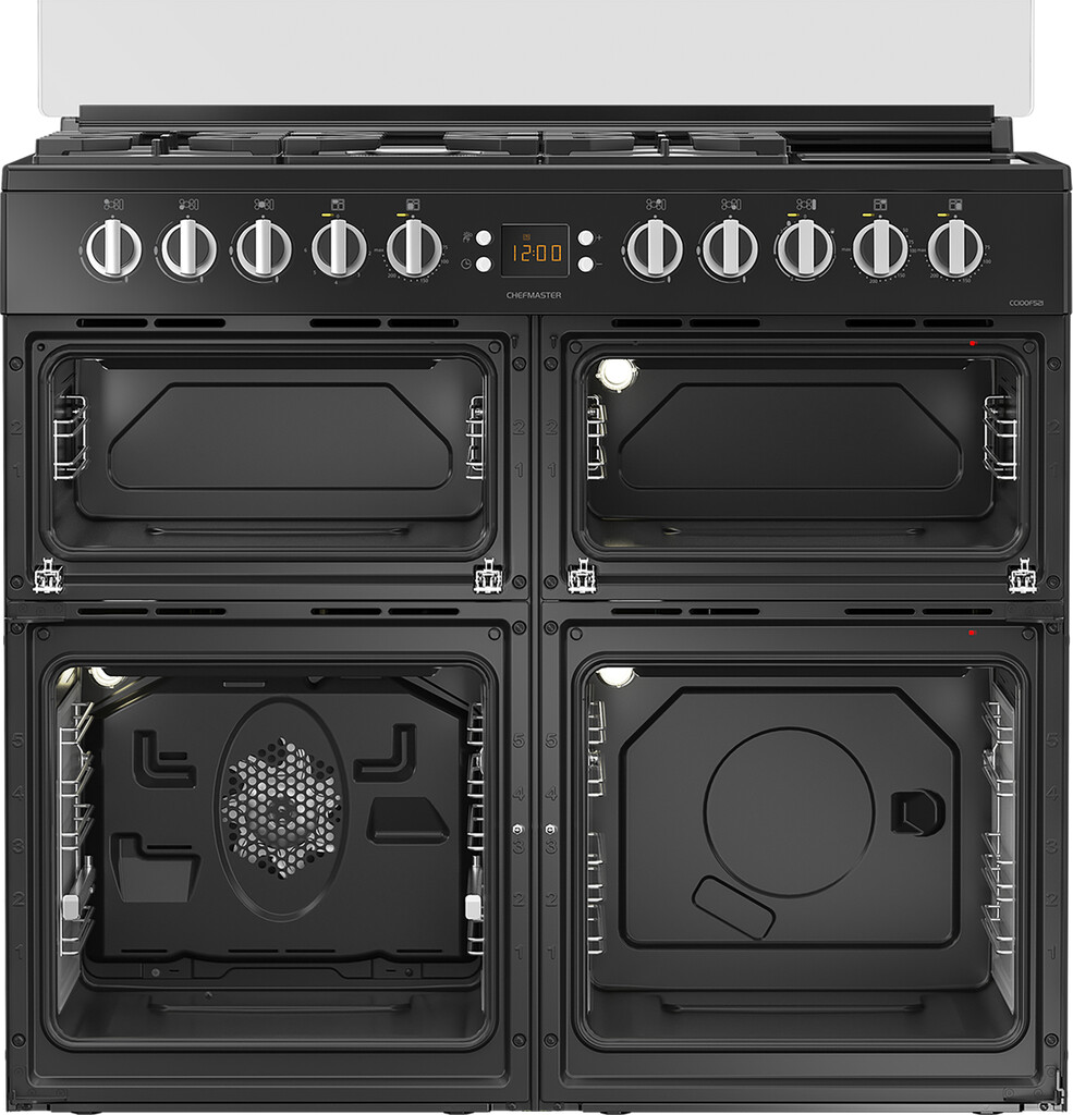 Leisure CC100F521K 100cm Dual Fuel Range Cooker with Glass Top Lid - Image 7