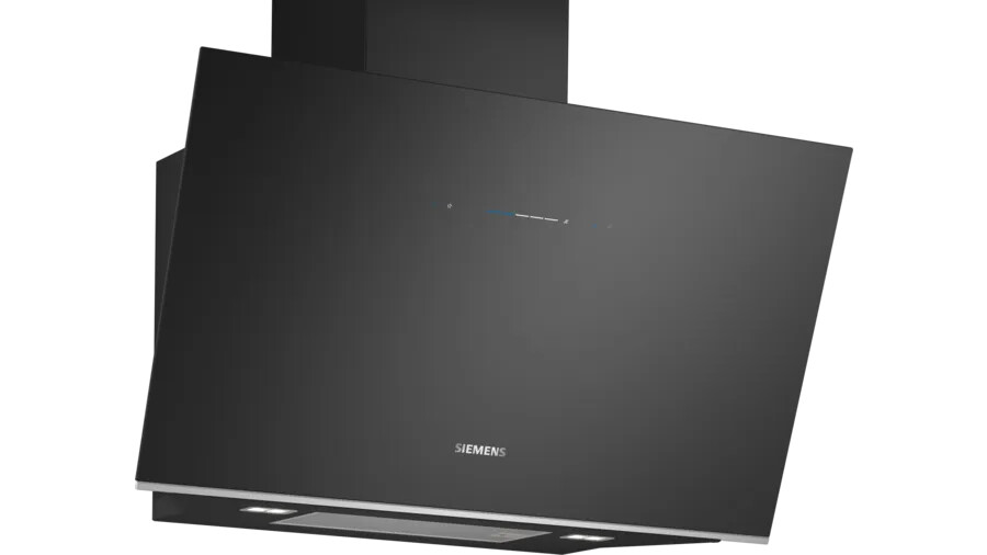 Siemens iQ700 LC91KLT60B cooker hood Wall-mounted Black 441 m³/h