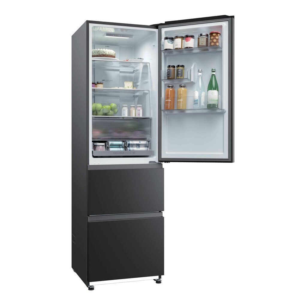 Haier 34006064 fridge-freezer 303 L Black - Image 25