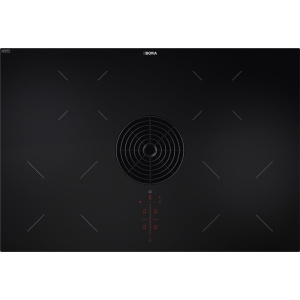 BORA PURU Black Built-in 76 cm Zone induction hob 4 zone(s) Built-in hood