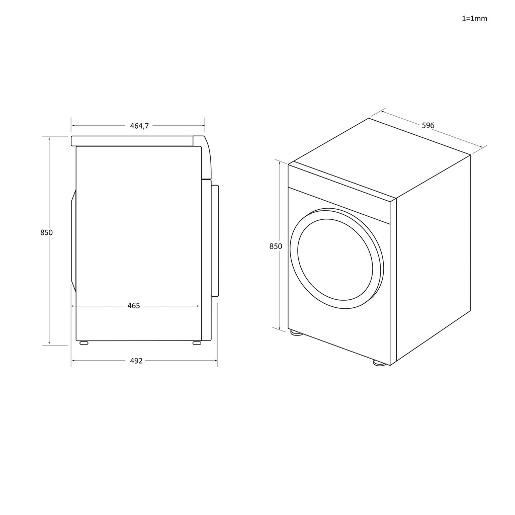 Candy BCTD H7A1TBE-80 tumble dryer Built-in Front-load 7 kg White - Image 3