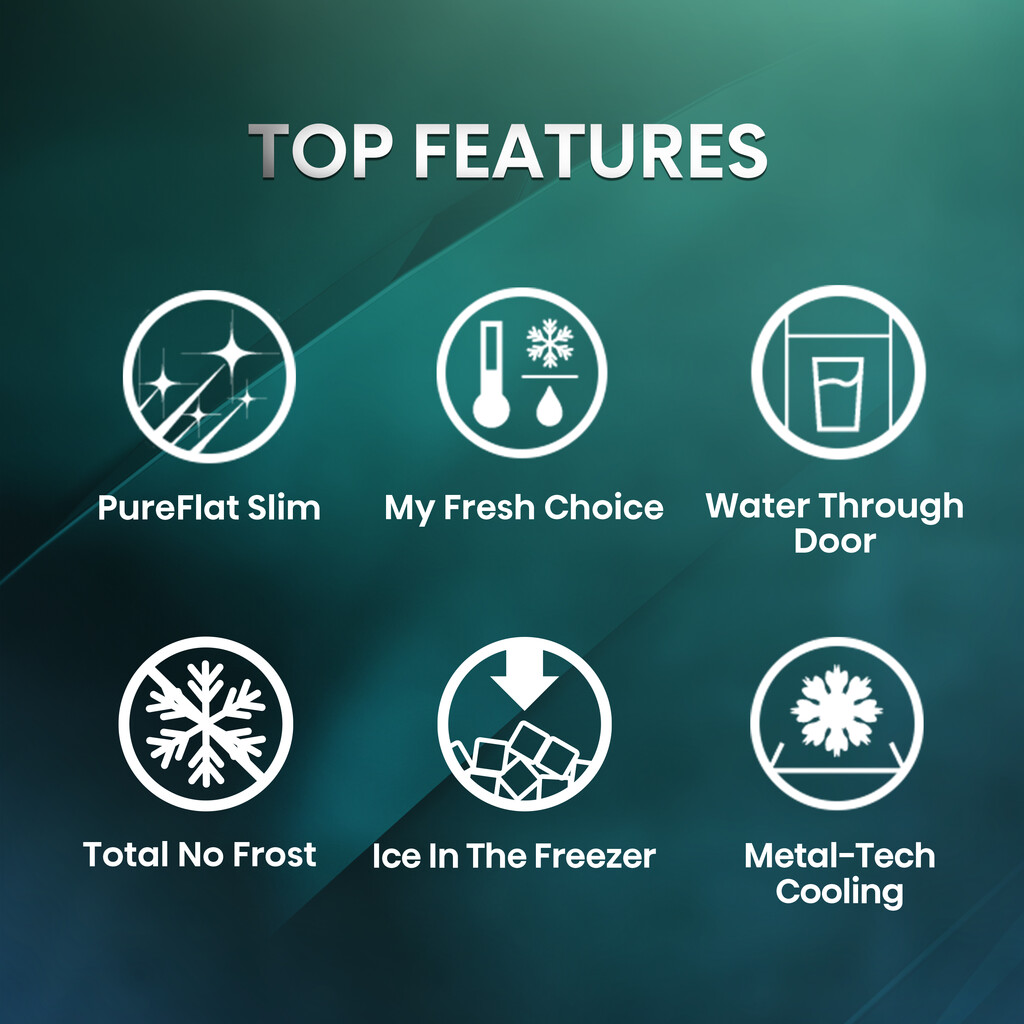 Hisense RQ5P470SYFD side-by-side refrigerator Freestanding 483 L Black - Image 14