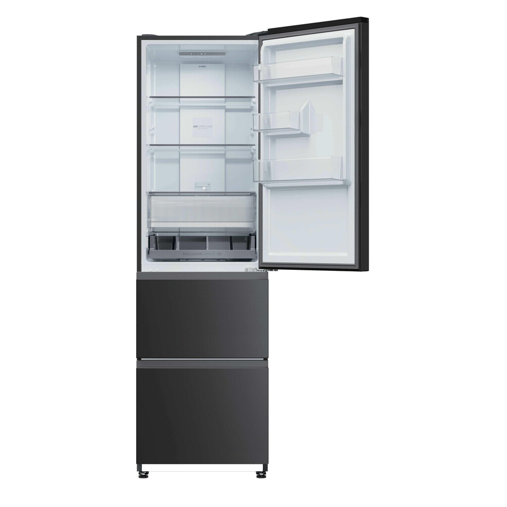 Haier 34006064 fridge-freezer 303 L Black - Image 23