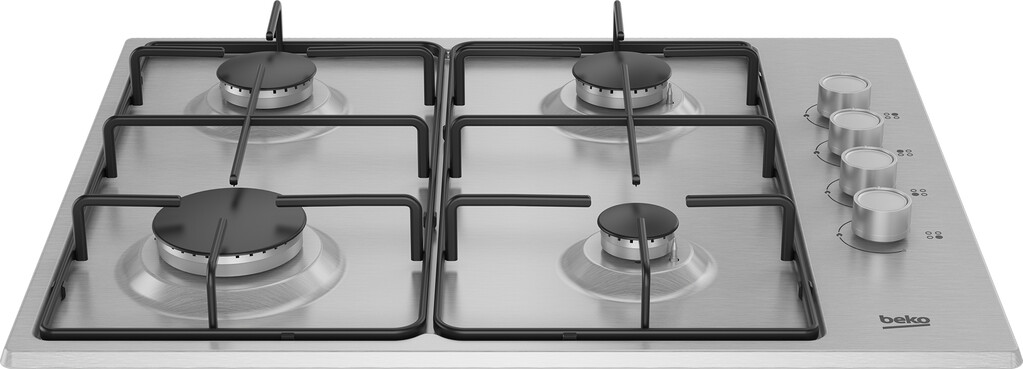 Beko CIHYG21SX 60cm Gas Hob with Side Knob Controls - Image 4
