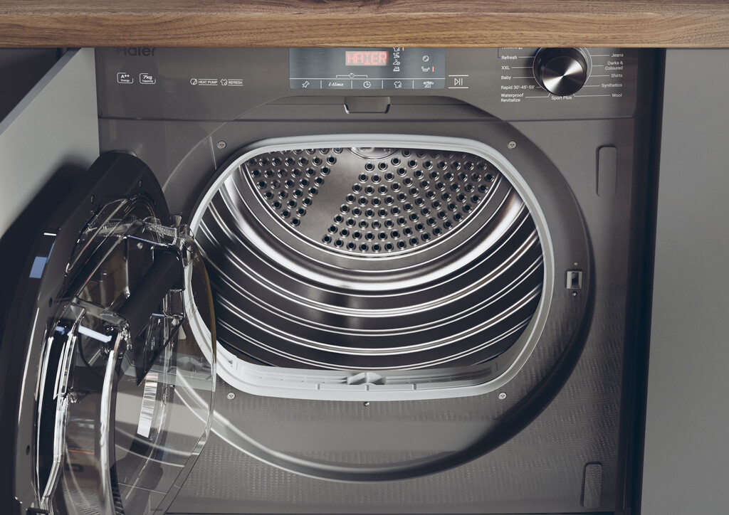 Haier Series 4 HDB4 H7A2TBERX80 tumble dryer Built-in Front-load 7 kg Anthracite, Black - Image 11