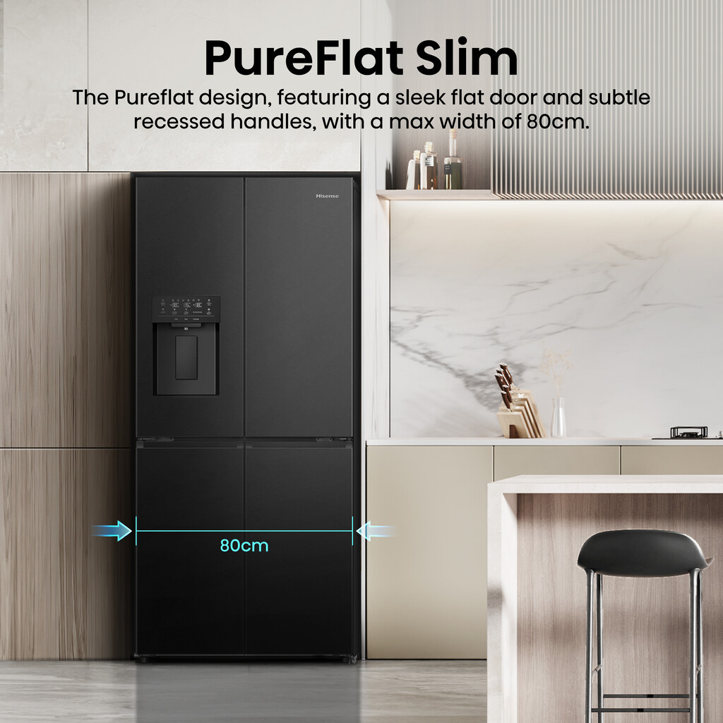 Hisense RQ5P470SYFD side-by-side refrigerator Freestanding 483 L Black - Image 21