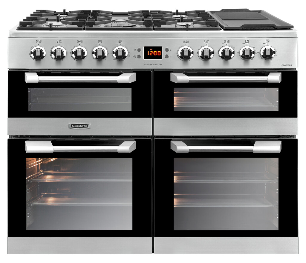 Leisure CS100F520X 100cm Dual Fuel Range Cooker with Three Ovens