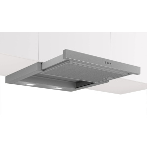 Bosch Serie 2 DFM063W57B cooker hood Semi built-in (pull out) Silver 351 m³/h