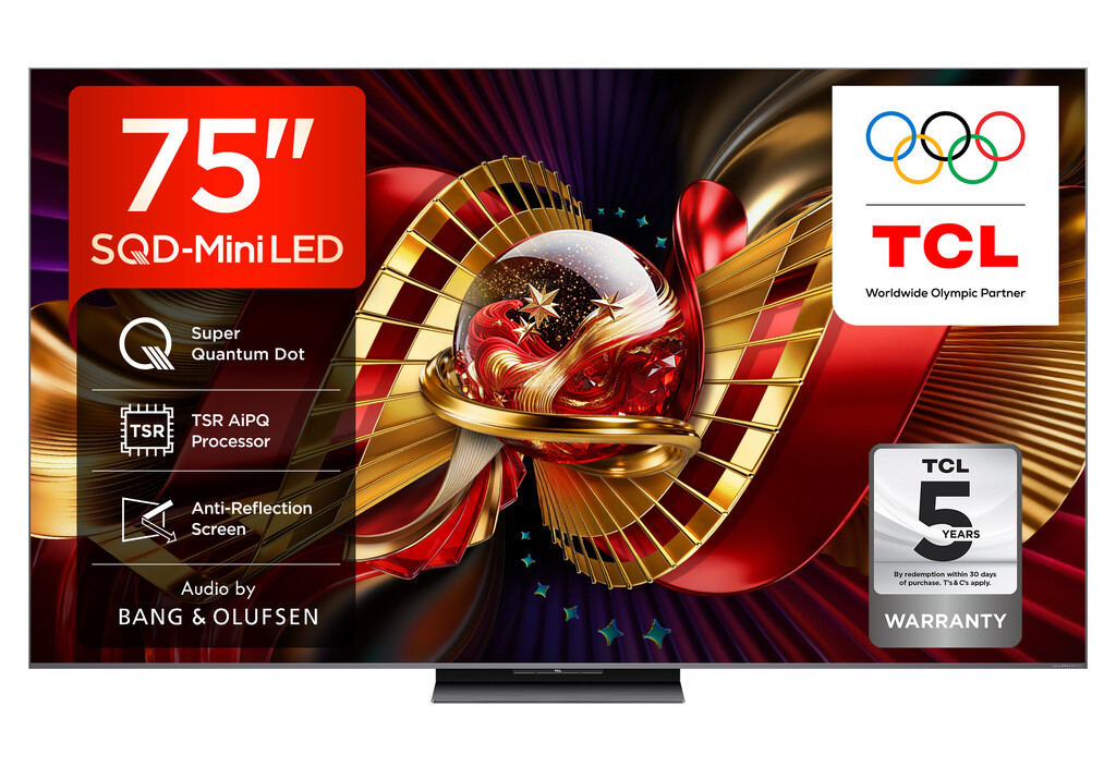 TCL C8L 75C8L-UK TV 190.5 cm (75") 4K Ultra HD Smart TV Wi-Fi Black 5500 cd/m²