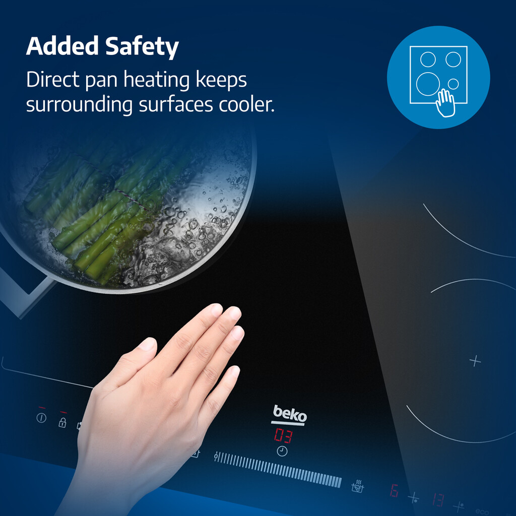 Beko HIIP64430QT 60cm Induction Hob with Touch Controls - Image 8