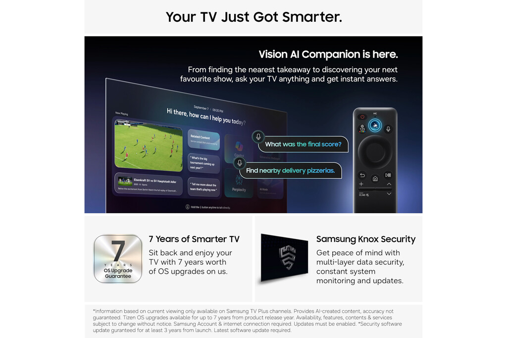 Samsung 83'' OLED S90H 4K Vision AI Smart TV (2026) - Image 2