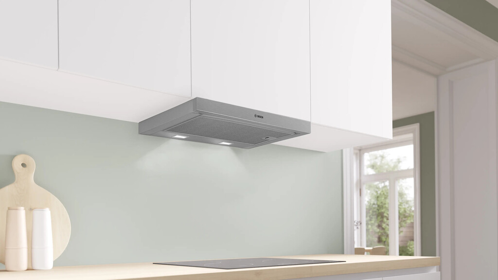 Bosch Serie 2 DFM063W57B cooker hood Semi built-in (pull out) Silver 351 m³/h - Image 3