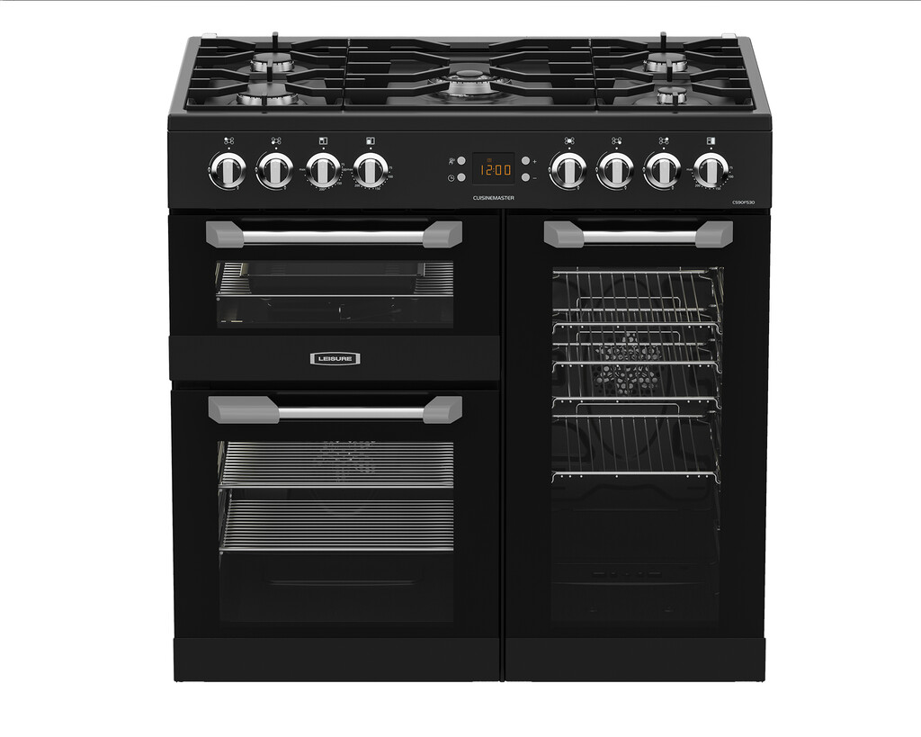 Leisure CS90F530K 90cm Dual Fuel Range Cooker with Three Ovens