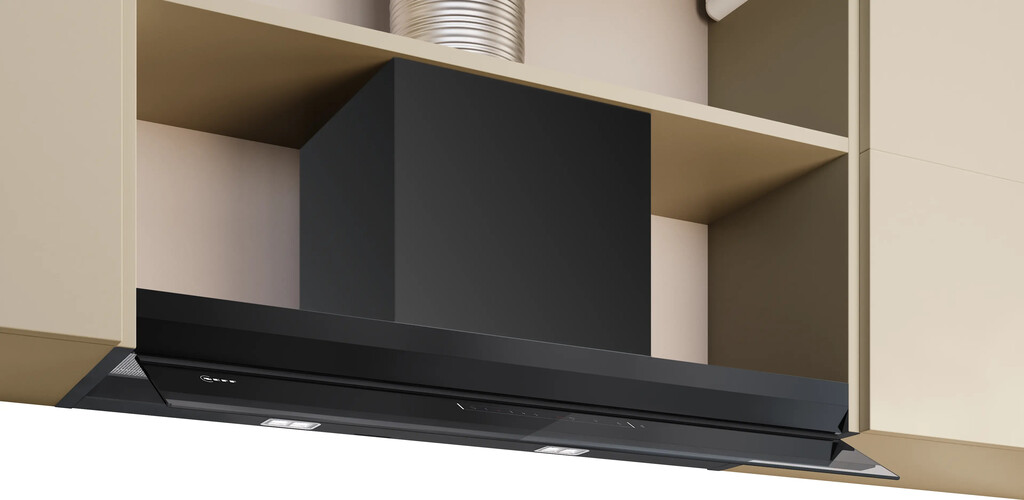 Neff D98XET2S0B cooker hood Built-in Black 427 m³/h