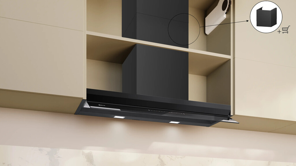 Neff D98XET2S0B cooker hood Built-in Black 427 m³/h - Image 8