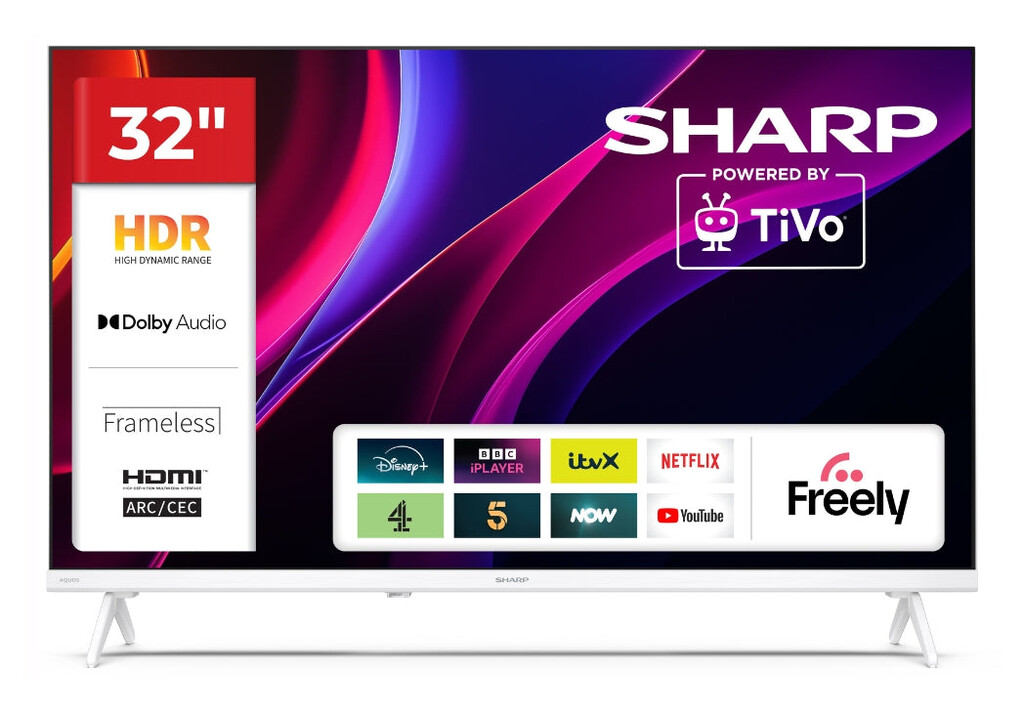 Sharp 1T-C32HE2245KW TV 81.3 cm (32") HD Smart TV Wi-Fi Black