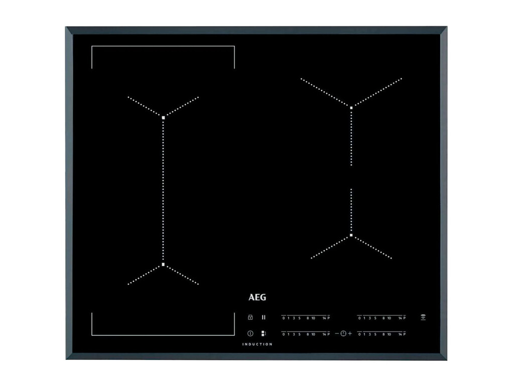 AEG IKE64441FB Black Built-in 60 cm Zone induction hob 4 zone(s)