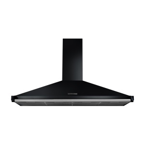 Rangemaster RCLAHDC110BL/C 110cm Classic Chimney Hood Black / Chrome
