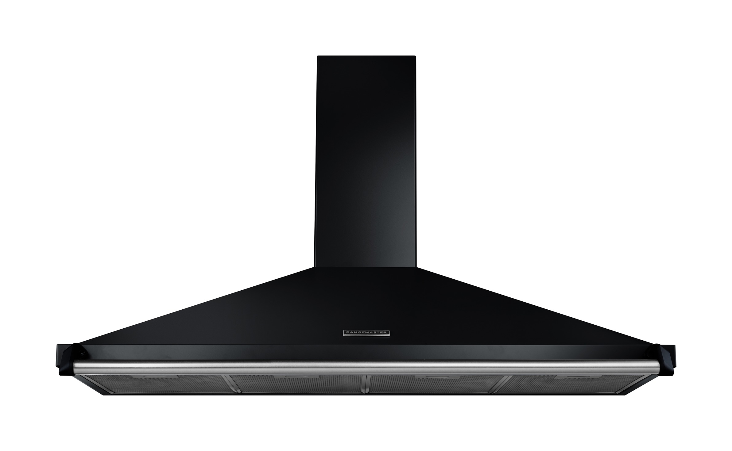 Rangemaster RCLAHDC110BL/C 110cm Classic Chimney Hood Black / Chrome