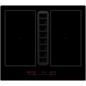 Cata UBDD60CF 60cm Black 4 Zone Flex Vented Induction Hob Black Grille